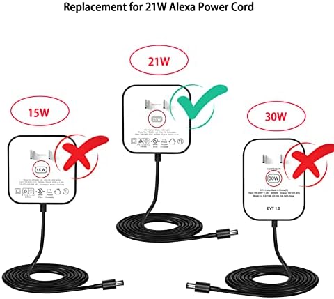 Захранващ кабел с мощност 21 Вата за SK705DI, MW46WB Show 1st Gen, PS73BR, PS59CN, Черен Комплект зарядно устройство, Бял захранващ Адаптер