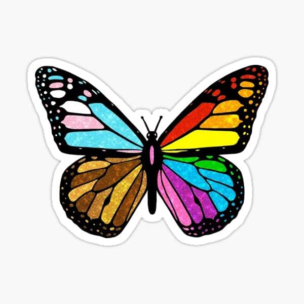 Етикети L. G. B. T Butterfly | Покажете Любовта Си към Семейството на ЛГБТ с помощта на Тази Винил етикети на вашия лаптоп, Кола на Бронята 5