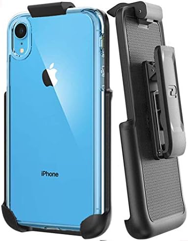 Кобур с клип за колан, съвместима с калъф Spigen Ultra Hybrid Case - Apple iPhone XR (калъф в комплекта не са включени)