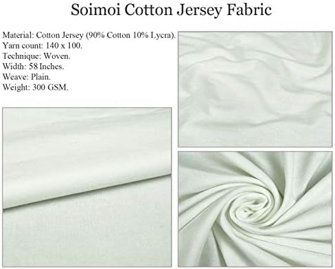 Плат от futon джърси Soimoi син цвят с артистичен цветен принтом, плат за бродерия ширина 58 см