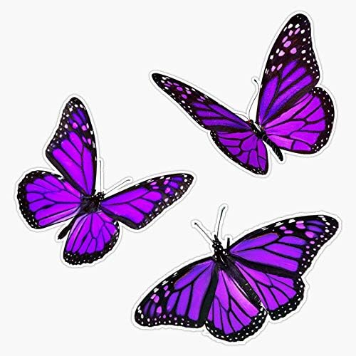Monarch Butterfly Pack Лилаво Vinyl Стикер Водоустойчив Стикер Върху Бронята На Лаптоп Стикер На Прозореца 5