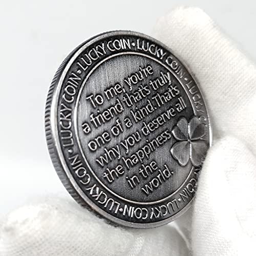 Приятелство завинаги Добър приятел Мемориал медал на Маргаритка Монета изисквания Щастие Щастливата монета късмет за изпращане на най-добър приятел и закадычном?