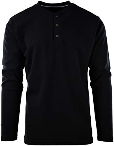 Избор на мъжки ризи с кръгло деколте и топлинна вафельным модел с дълъг ръкав Apparel (много цветове)
