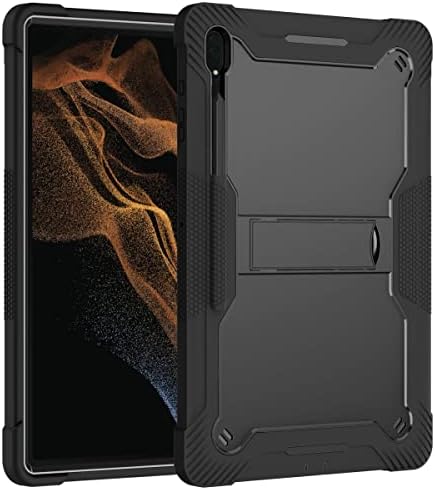 AHUOZ Калъф за таблет КОМПЮТРИ, чанта, ръкави за Samsung Galaxy Tab S8 Ultra 14,6 (SM-X900/X906), Защитен Калъф, Здрава поставка, устойчив на удари Защитен калъф, калъф за таблет (Цвят: черен)