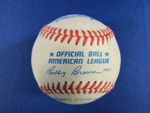 Франк Родригес Подписа Автограф Rawlings OAL Baseball B121 - Бейзболни Топки С Автографи