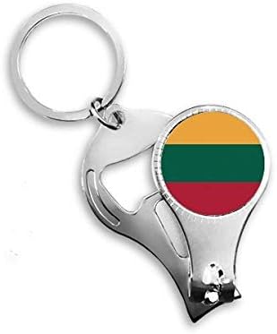 Литва Национален Флаг Европейска Държава Ножица за Нокти Халка Ключодържател Отварачка за Бутилки Машина За Рязане