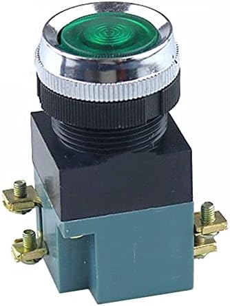 TPUOTI LA19-11 Преминете на бутона самосброса, Пневматичен Бутон превключвател 25 мм (Цвят: червен)