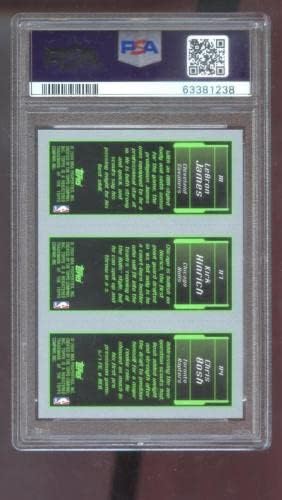 2003-04 Матрицата начинаещи Topps #111 Леброн Джеймс Кърк Хинрич Крис Бош 8-ми картичка PSA - Баскетболни карти за начинаещи