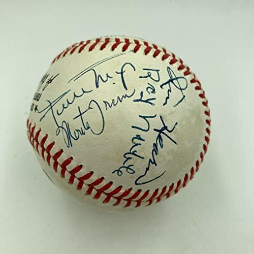Екипът на Уили Мэйса 1951 г. Джайентс подписа бейзболен топка Джайентс Печелят вимпел PSA - Бейзболни топки с автографи