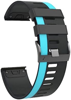 EEOMOiK Спортен Силиконов каишка за часовник Garmin Fenix 6X6 Pro 5X5 Plus 3 HR Smartwatch 22-26 мм EasyFit быстроразъемный гривна (Цвят: Color H, Размер: 26 мм fenix 5x5xplus)