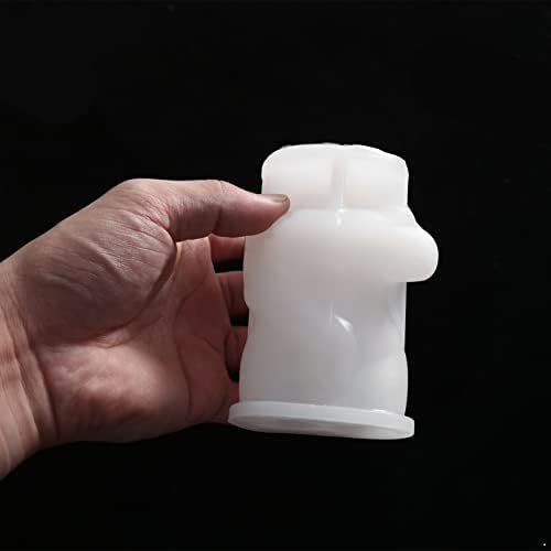 iiniim 3D Форма За Свещ За Тялото Силиконови Кристали Восъчна Форма От Смола САМ Занаят Производство на Сапун Човешкото Боди-Арт Тип A Един Размер