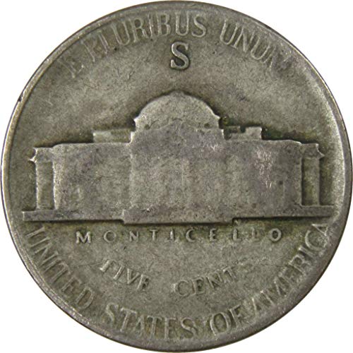 1945 S Jefferson Военно Време Nickel AG ЗА Добра 35% Сребърна Монета на САЩ са подбрани 5c
