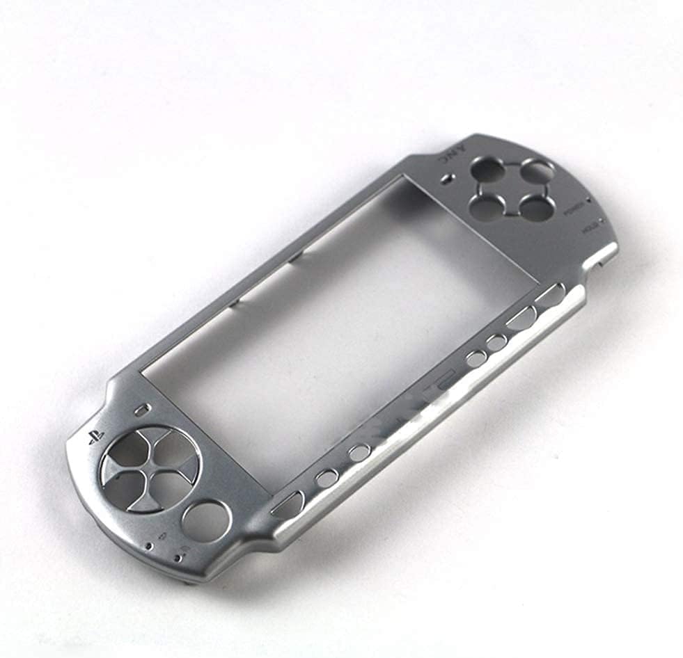 Работа на смени Предната панела на капака на корпуса корпус с Проктектором за игрова конзола PSP 2000 Slim (Сребрист)