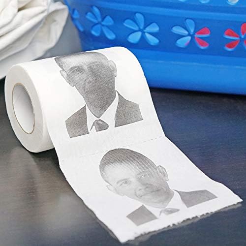 Доста Странни Новости Тоалетна хартия Обама Novelty в опаковка по 3 броя, 3 опаковки, 3 броя-ва
