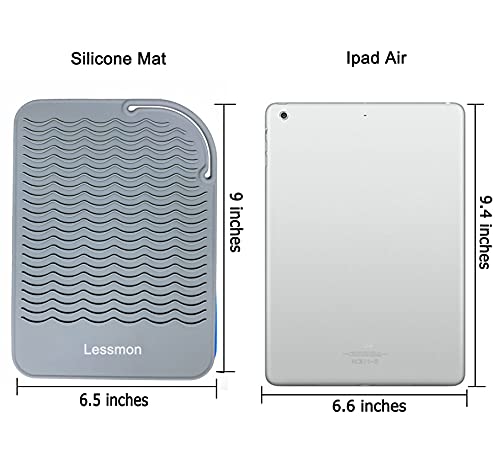 Топлоустойчива Подложка за Плойки, на Пресата, Утюжков и Инструменти за Стайлинг на Коса 9 x 6,5, Сив