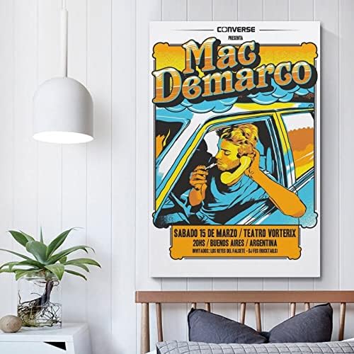 XIAOMa Рок-певец Мак Demarco Художествен Плакат Плакат Декоративна Живопис на Платно Стената Плакати И Художествена картина на Печат Съвременен Семеен Декор за Спалня Плакати 12x18 инча (30x45 см)
