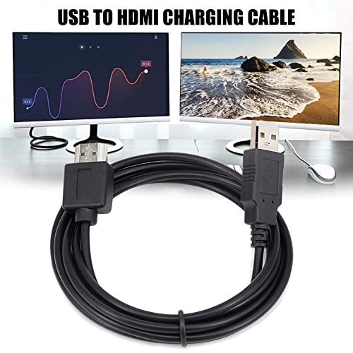 USB кабел-HDMI Кабел конвертор USB 2.0 Male-HDMI Male, Тел Зарядно устройство за HDTV, PlayStation3, сателитна конзоли, Blu-Ray плеър, и т.н. (5,9 метра)