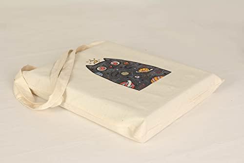 Чанта от органичен памук -Totebag - Тъканно -Портмоне-Casual -Модерен -С Цифри -За покупки-Плажни Чанти - за Многократна употреба -Shakespeare and Company (Лавандер)