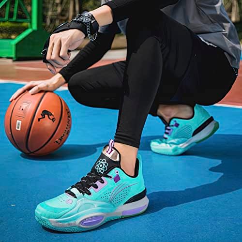 Дамски нескользящая баскетболни обувки Knicy - Дишащи улични маратонки с най-високо берцем и цветни блокчета, с мека яка и стельками