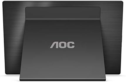 Преносим монитор AOC I1601FWUX 15,6 се захранва от USB-C, изключително тънък, безжична мишка HP X3000 G2 (28Y30AA, черен), батерията до 15 месеца, скрол колело, странични дръжки