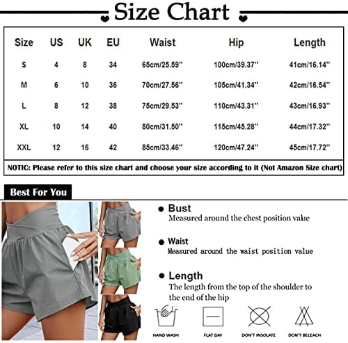 Дамски Летни панталони UQRZAU 2023, Ежедневни Обикновена къси Панталони с Джобове за Появата на талията, Панталони, Панталони с