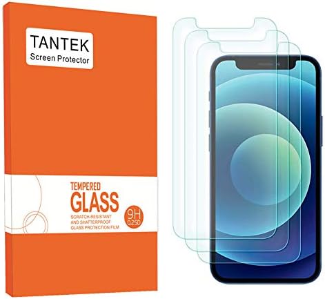 TANTEK [Защитно фолио от 3 теми за iPhone 12 mini (2020 г.), 5.4 инча, фолио, изработени от закалено стъкло, Сверхчистая, Не се драска, Без мехурчета, подходяща за своята практика