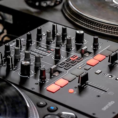 Numark Scratch | Двоен DJ-скреч смесител за Serato DJ Pro (включена в комплекта) С кроссфейдером Innofader, лиценз за DVS, 6 избор на ефекти на директен достъп, настройки на изпълнението и 24-битов качество на звука.