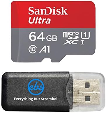 Карта памет 64GB SanDisk Ultra microSD UHS-I камера за Nexar Smart Dash Работи с NEXS1, Beam, Pro, NEXC1 (SDSQUA4-064G-GN6MN) клас 10 в комплект с (1) за Всички, с изключение на устройството за четене на карти п?