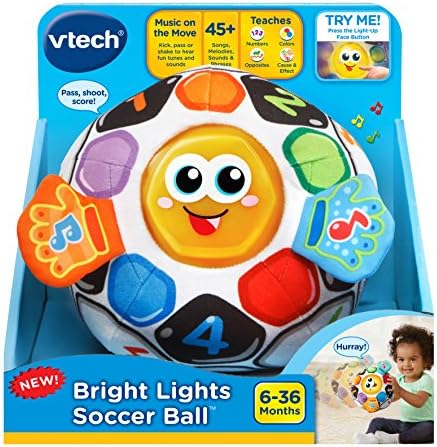 Футболна топка VTech Bright Lights, Многоцветен, 1 Брой