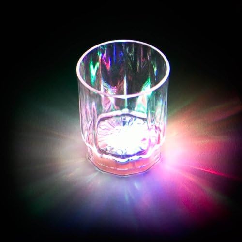 Комплект Светеща Панда от 4 Светещи мигащи питиета по 2 унции с многоцветен led подсветка