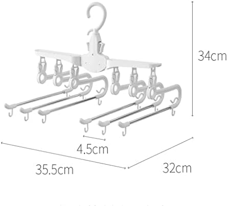 DHDM Многопластова Закачалка Висящи Панталони Артефакт За Съхранение на Многофункционална Стойка За Панталони Сгъваем Магически Скоба За Панталони