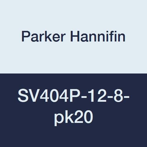 Паркър Ханнифин SV404P-12-8- Автомобилен вентил pk20 с Кръгла дръжка, на Върха маркуч 3/4 Външна резба x 1/2, Месинг (опаковка от 20 броя)