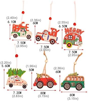 Окачен Коледен Дизайн Декорация На Дървени Коледен Карикатура Творческа Дърво Украсата На Колата Виси Камък, Декоративен