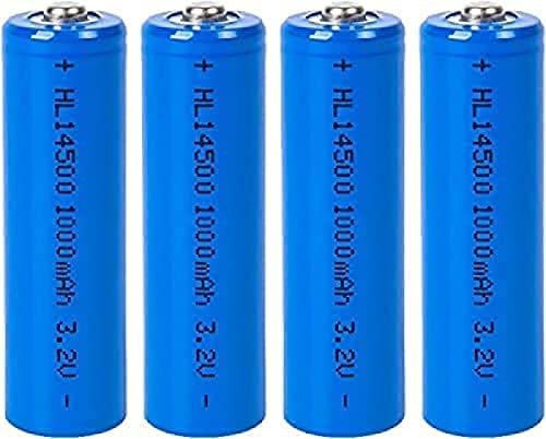 Пълен Капацитет Здрав 3.2 В 14500 Lifepo4 1000 ма 4 Батерии Размер AA Батерия за Соларни Лампи (3.2 В 1000 mah)