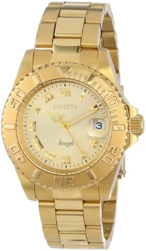 Кварцов часовник Invicta Women ' s Angel 40mm Gold Тон /Rose Тона от неръждаема стомана, Златни (Модел: 14321, 14368)