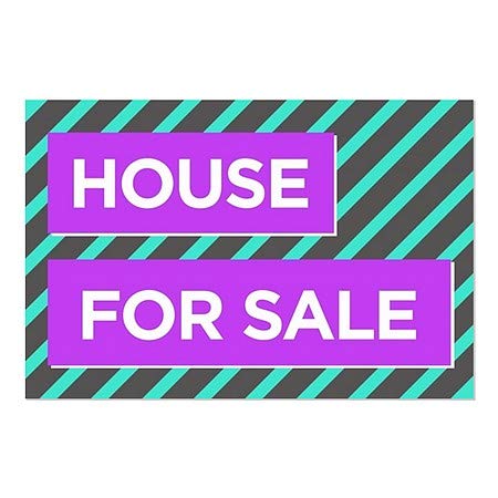 CGSignLab |Продава се къща - Модерен блок на Перваза на прозореца | 30x20
