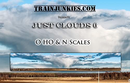 Фон на железопътни модели на Just Clouds 6 (O Мащаб)