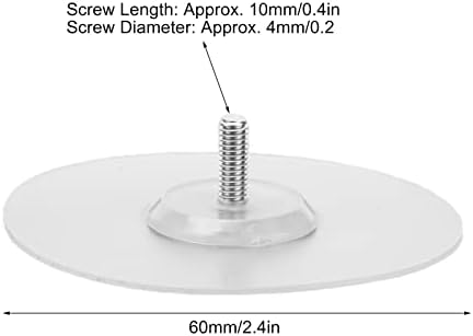 Walfront 10 бр. Здрав Лигав диск, без Перфорация, Водоустойчива Силиконова Лепкава Табела за химикалки, Дизайн връзка Куки за дрехи с Винтове, за Подложки/Тюлени
