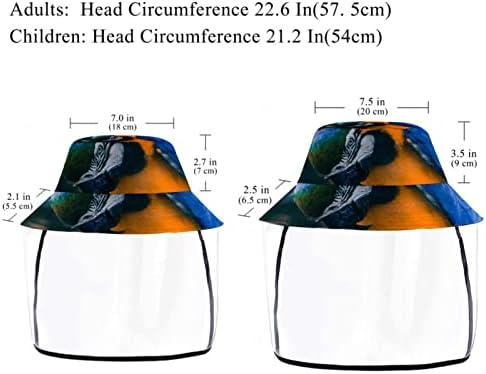 Възрастен Защитна Шапка с Маска за лице, Рибарска Шапка От Слънце, Шапка за Папагал