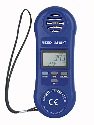 Термогигрометр REED Instruments LM-81HT, 32-122°F (-0-50°C) и относителна влажност 10-95%, син