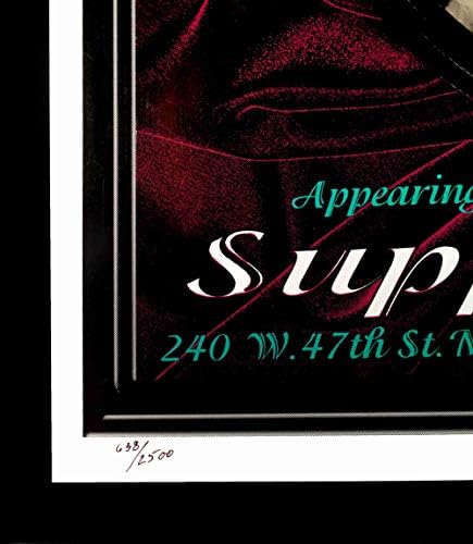 Lou Reed Supper Club, Ню Йорк '97 Оригиналната Ситопечат SN С Подпис на Лин Портерфилд COA