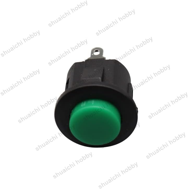 10ШТ 14 мм без контактен Ключ Нулиране Бутон за Включване-Изключване на Височина 22 мм Въвеждане Стопорный Звуков Контролер за DIY Е-Монтаж на Ръчен труд - (Цвят: зелен)
