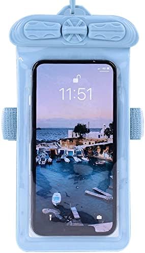 Калъф за телефон Vaxson, Съвместим с водоустойчив калъф UMIDIGI F3 Pro 5G Dry Bag [Без защитно фолио за екрана] Син
