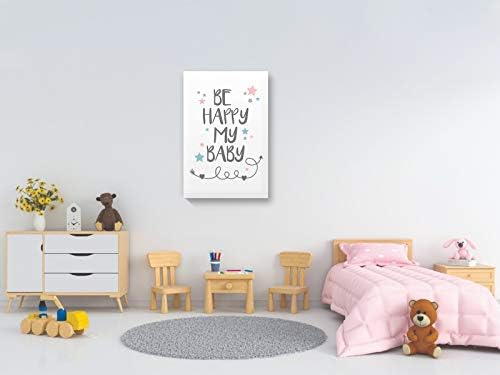 Детска Стая Платно на Стенно Изкуство, независимо Дали си Щастлив, Детето Ми Цитати Начало Декор Щампи 24 x 36 БЕЗ РАМКА