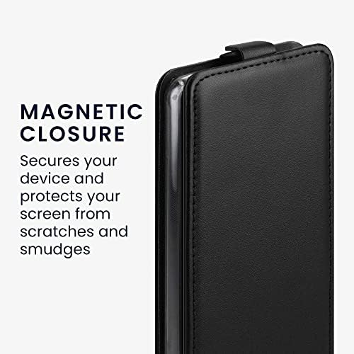 вертикално Панти калъф kwmobile, Съвместим с Samsung Galaxy а a53 5G - Защитен Панти калъф от Изкуствена кожа с магнит - Черен