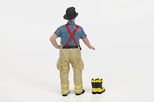 Играчка на пишеща машина Пожарникари - се Готвят - Фигурка в мащаб American Diorama 76319-1/18 - Аксесоар за Диорами