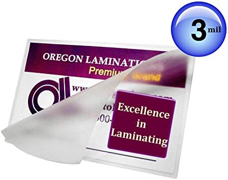 Пакети за горещо ламиниране Oregon Laminations Premium формат А3 размер на 3 Mils 12,25 x 17 (опаковка от 100 броя) 311 x 432 мм прозрачен