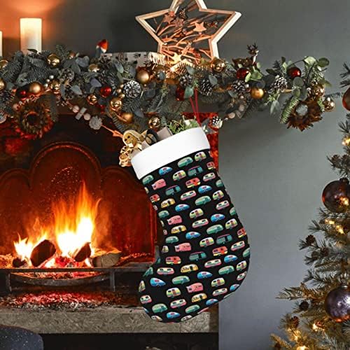 Коледни Чорапи Augenstern Честит Colorful Camper Двустранни Чорапи За Окачване На Камина.