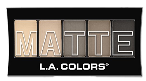 L. A. COLORS 5 Замръзналите Цветни сенки за очи, Лилаво кашмир, 0,25 унции (опаковка от 5 броя)