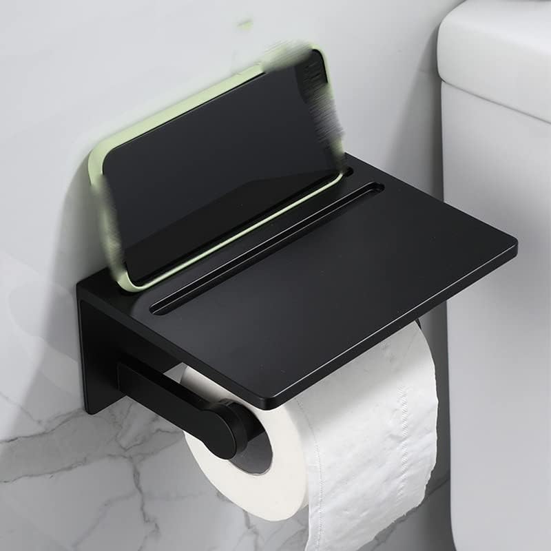 ZYJBM Притежателя на Ролка Тоалетна хартия с Рафт Регулируема Поле За Тоалетна с тоалетна Органайзер За Съхранение на Аксесоари за Баня